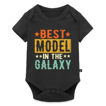 Meilleur modèle de cadeau de modèle - Body à manches courtes Premium Bébé - noir - Devant