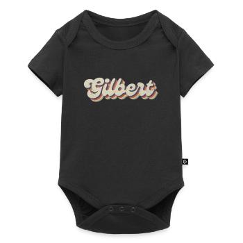 Nostalgic 70s USA City - Vintage Gilbert - Baby Premium short-sleeve bodysuit - black - Front