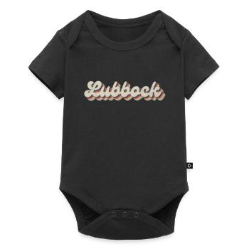 Nostalgic 70s USA City - Vintage Lubbock - Baby Premium short-sleeve bodysuit - black - Front