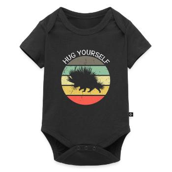 Porcupine Designs for Hedgehog Porcupine Fan - Baby Premium short-sleeve bodysuit - black - Front