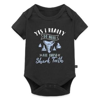 Yes I Really Do Need All These Shark Teeth Fossil - Baby Premium short-sleeve bodysuit - black - Front