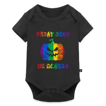 Today Don't be Scared Halloween Pride - Baby Premium short-sleeve bodysuit - black - Front