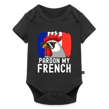 France Flag France Paris Marseille French - Baby Premium short-sleeve bodysuit - black - Front