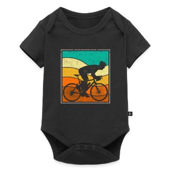 Vélo de route Vélo de route Vélo de route Vintage Cyclisme Biker - Body à manches courtes Premium Bébé - noir - Devant