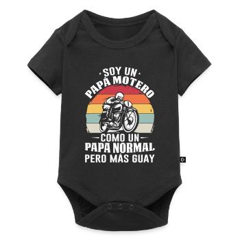 Je Suis Un Papa Motard Pas Normal Mais Plus Cool - Body à manches courtes Premium Bébé - noir - Devant