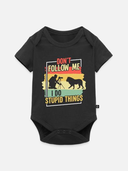 Photography Camera Lens Retro - Baby Premium Kurzarmbody - Schwarz