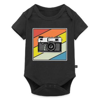 Photography Camera Lens Retro - Baby Premium Kurzarmbody - Schwarz - Vorne