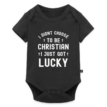 Christianity God Jesus Gift Church Religion - Baby Premium short-sleeve bodysuit - black - Front