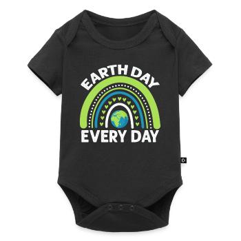 Climate Change Earth Day Every Day - Baby Premium Kurzarmbody - Schwarz - Vorne