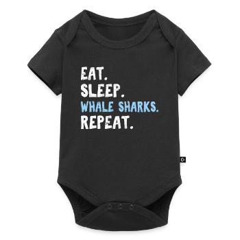 Eat Sleep Whale Sharks Repeat Cute Whale Shark Lov - Baby Premium short-sleeve bodysuit - black - Front