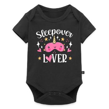 Amoureux de la nuit Hébergement Nuitée - Body à manches courtes Premium Bébé - noir - Devant