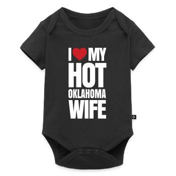 Oklahoma Wife Gift - Baby Premium short-sleeve bodysuit - black - Front