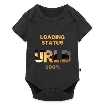 Loading Status URLB 100% Urlaub Sommer Strand Sun - Baby Premium Kurzarmbody - Schwarz - Vorne