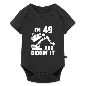 J’ai 49 ans et Diggin' It - Body à manches courtes Premium Bébé - noir - Devant