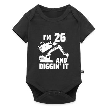 J’ai 26 ans et Diggin' It - Body à manches courtes Premium Bébé - noir - Devant