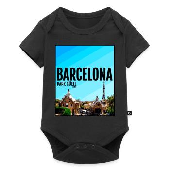 Barcelona City Spain Park Guell Barca - Baby Premium short-sleeve bodysuit - black - Front