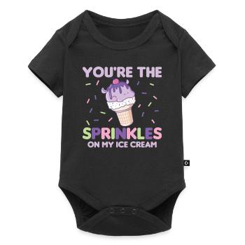 Lustiger Hippo Eis Niedliche Kawaii Ästhetik - Baby Premium Kurzarmbody - Schwarz - Vorne