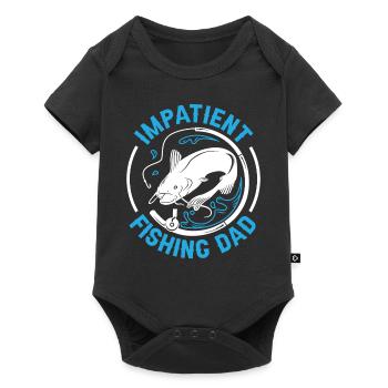 Impatient Father Fishing Fisherman Fishing - Baby Premium short-sleeve bodysuit - black - Front