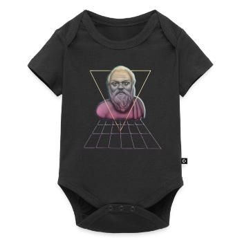 Socrates Philosopher Student Gift - Baby Premium short-sleeve bodysuit - black - Front