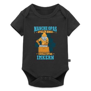 Pensioner Grandpa Beekeeper Beekeeper - Baby Premium short-sleeve bodysuit - black - Front
