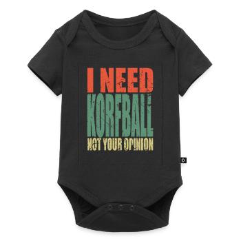 Korfball saying funny - Baby Premium short-sleeve bodysuit - black - Front