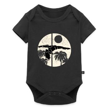 Vintage Pole Danicing Dancer Pole Dance - Body à manches courtes Premium Bébé - noir - Devant