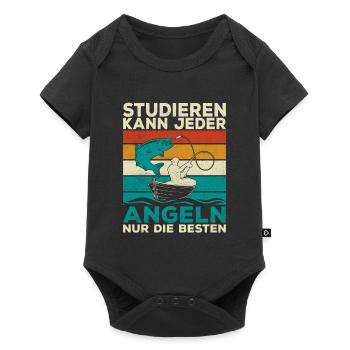 Tout le monde peut étudier la pêche seulement les meilleurs pêcheurs - Body à manches courtes Premium Bébé - noir - Devant