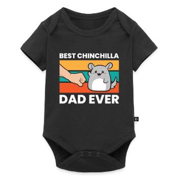 Best Chinchilla Dad Ever Funny Pet Chinchilla - Baby Premium short-sleeve bodysuit - black - Front