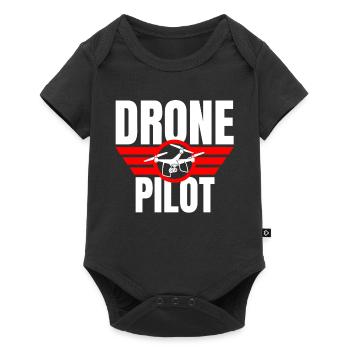Drone Drone Pilot Drone Operator Quadcopter - Baby Premium short-sleeve bodysuit - black - Front