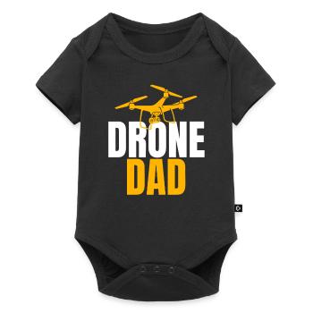 Drone Dad Drone Pilot Drone Operator - Baby Premium short-sleeve bodysuit - black - Front