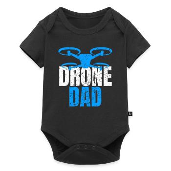 Drone Dad Drone Pilot Drone Operator - Baby Premium short-sleeve bodysuit - black - Front