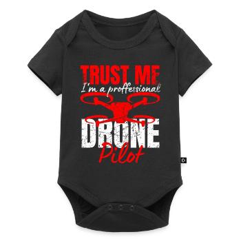 Drone Drone Pilot Drone Operator Quadcopter - Baby Premium short-sleeve bodysuit - black - Front