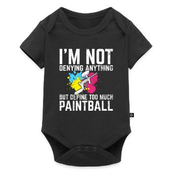 Je ne nie rien de drôle d’amateurs de paintball Pa - Body à manches courtes Premium Bébé - noir - Devant