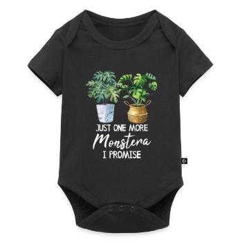 Just One More Monstera I Promise Monstera Mom Plan - Baby Premium short-sleeve bodysuit - black - Front