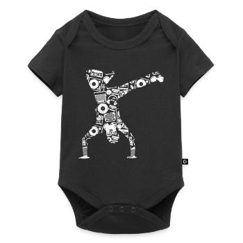 Breakdance Street Dance schnelle Bewegung Dance Ge - Baby Premium Kurzarmbody - Schwarz - Vorne