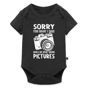 Sorry for what I did while photographing - Baby Premium short-sleeve bodysuit - black - Front