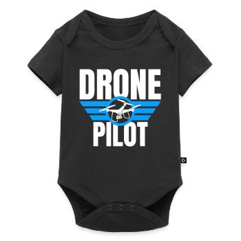 Drone Drone Pilot Drone Operator Quadcopter - Baby Premium short-sleeve bodysuit - black - Front