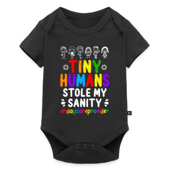 Child day care worker Gift Childminder - Baby Premium short-sleeve bodysuit - black - Front