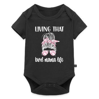 Proud Bird Mom Bird Mother Bird Owner - Baby Premium short-sleeve bodysuit - black - Front