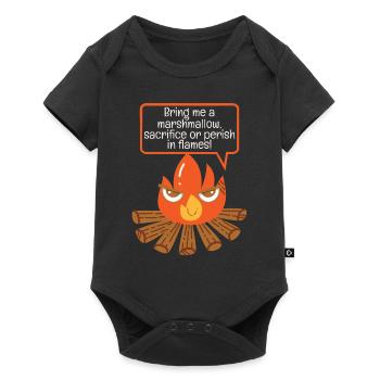 Bring Me A Marshmallow Campfire Humor - Baby Premium short-sleeve bodysuit - black - Front