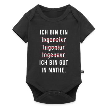 Lustiges Ingenieur Geschenke Geschenkidee - Baby Premium Kurzarmbody - Schwarz - Vorne