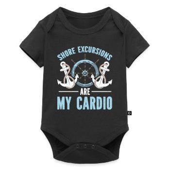 Shore Excursions Are My Cardio Cruise - Baby Premium short-sleeve bodysuit - black - Front