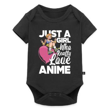 Funny Anime Gift - Baby Premium short-sleeve bodysuit - black - Front