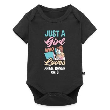 Funny Anime Gift - Baby Premium short-sleeve bodysuit - black - Front