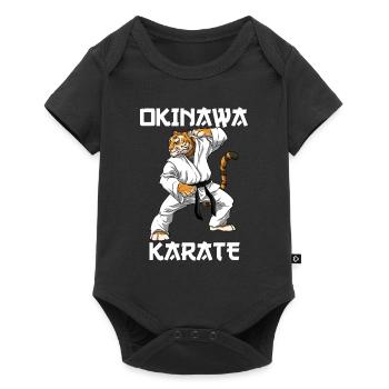 Karate Tiger - Karate Japanische Kampfkunst - Baby Premium Kurzarmbody - Schwarz - Vorne