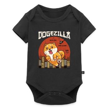 Dogezilla much big very scare wow - puppy - Baby Premium short-sleeve bodysuit - black - Front