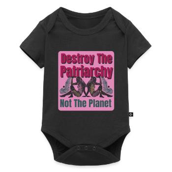 Frauen Gleichberchtigung Design und Feminist - Baby Premium Kurzarmbody - Schwarz - Vorne