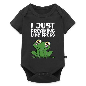 J’adore les grenouilles - Body à manches courtes Premium Bébé - noir - Devant