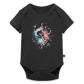 Vélo Mountain Color Splash - Body à manches courtes Premium Bébé - noir - Devant
