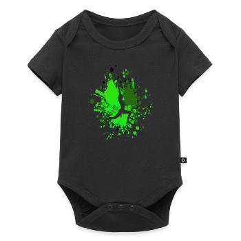 Yoga Pose Color Splash - Baby Premium short-sleeve bodysuit - black - Front